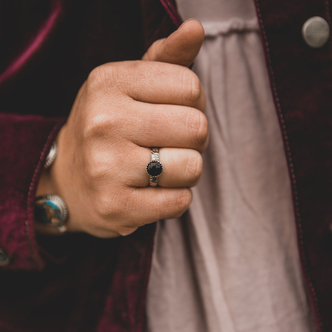 Sweetwater Stacking Ring in Onyx // Made to Order