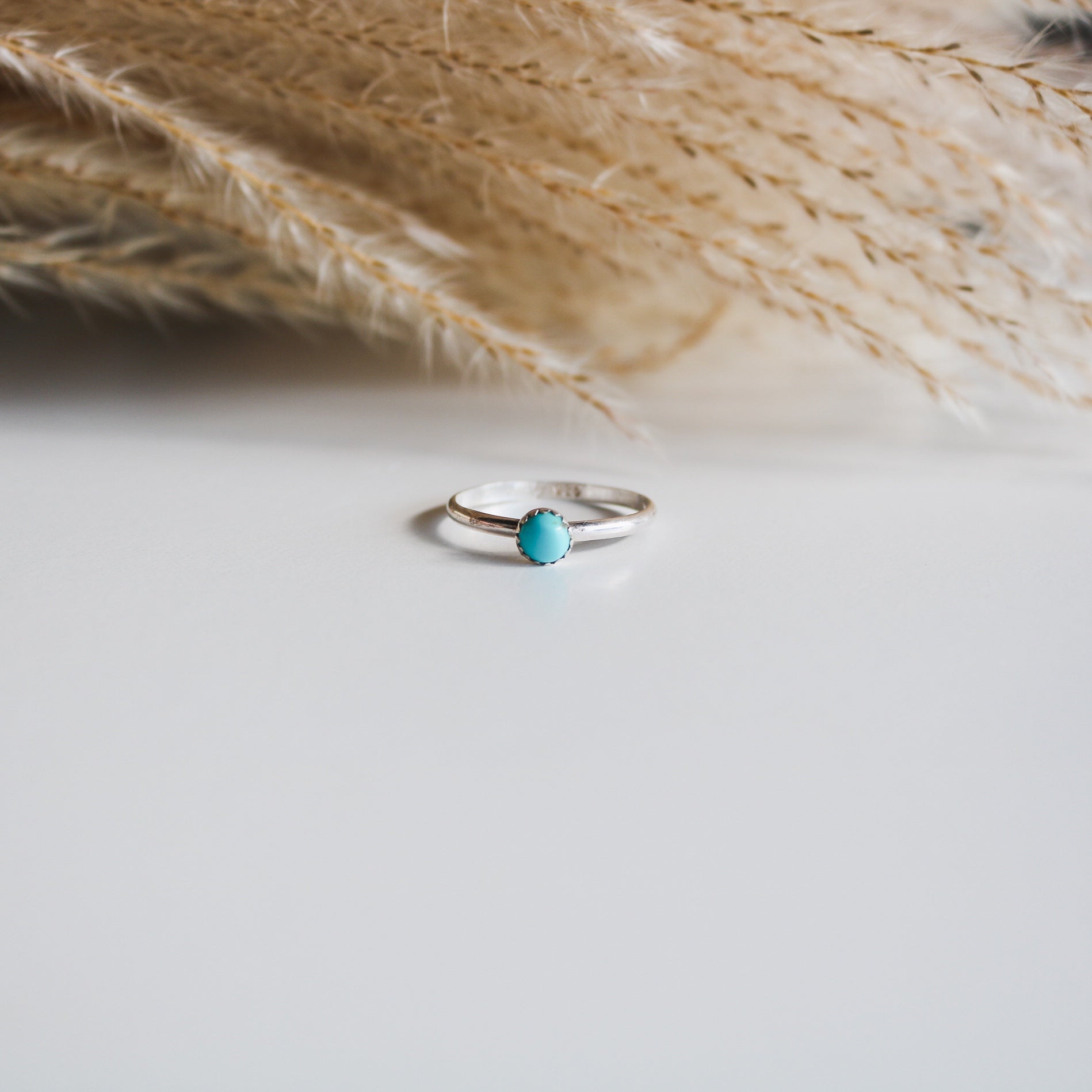 Sandia Stacking Ring in Turquoise // Made to Order